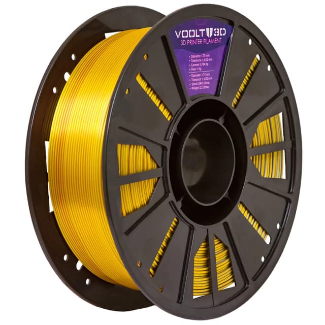 Filamento PLA Tri Color Bronze / Prata / Ouro V-Silk High Speed Premium - 1Kg — 3