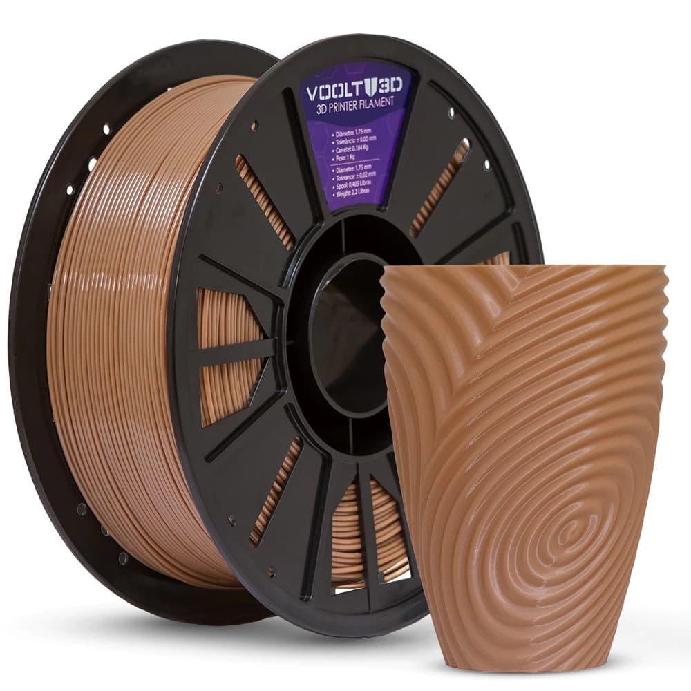 Filamento PETG HF Cappuccino High Fluidity Premium - 1Kg
