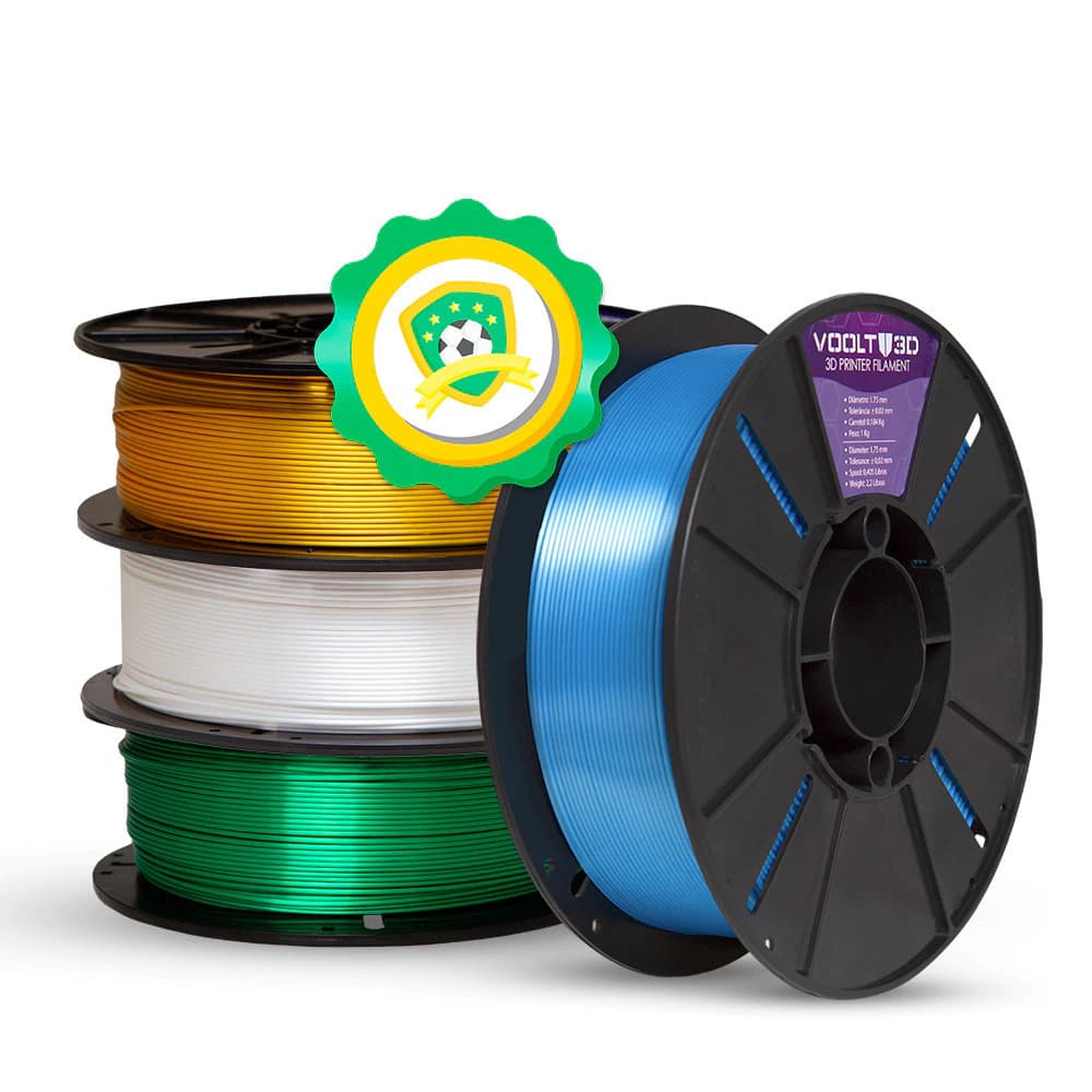 KIT Filamento PLA V-Silk Copa do Mundo 2kg