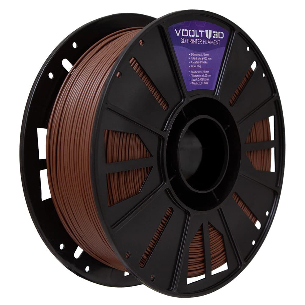 Filamento PLA Marrom High Speed Premium - 1Kg
