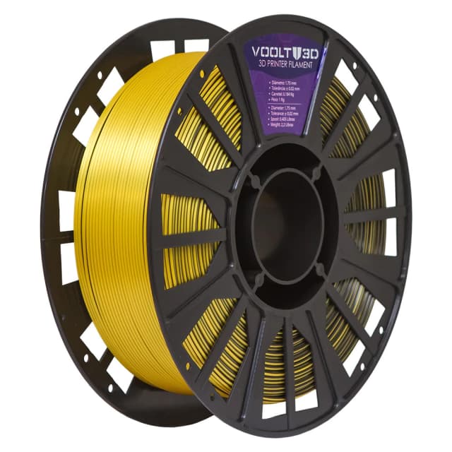 Filamento PLA Duo Color Shadow Dourado com Preto V-Silk - 1Kg — 3