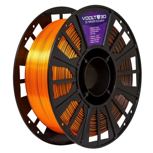 Filamento PLA Duo Color Shadow Laranja com Preto V-Silk - 1Kg — 3