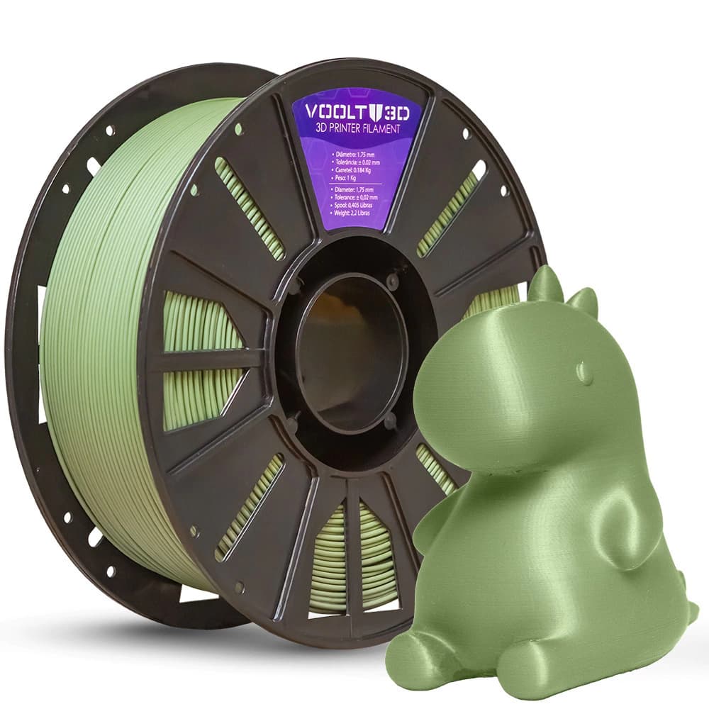 Filamento PLA Verde Oliva Velvet High Speed Premium - 1Kg