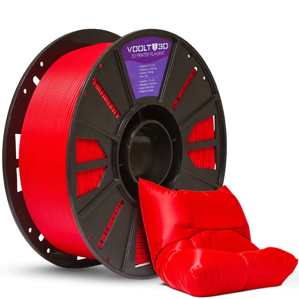 Filamento PLA Vermelho High Speed Premium - 1Kg